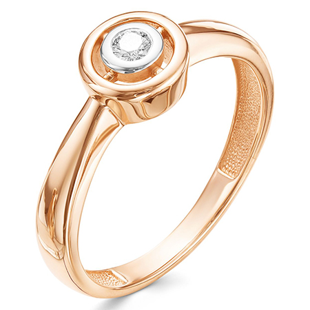 Кольцо, золото, бриллиант, 3144-110